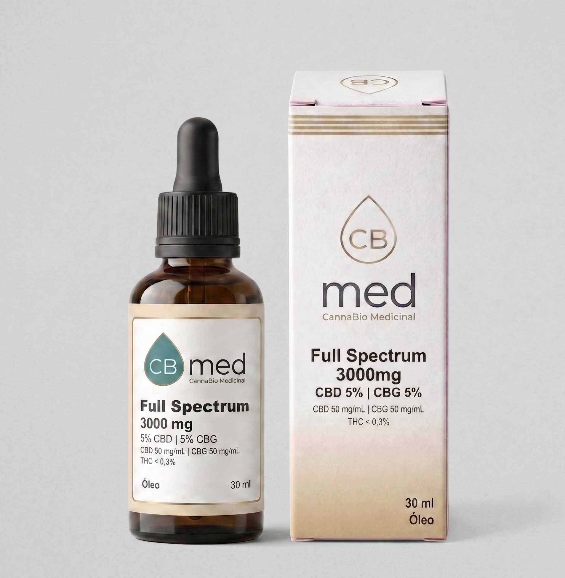 Óleo Full Spectrum CBD CBD 5% + CBG 5%
